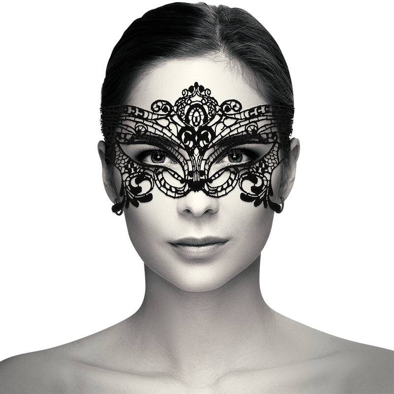 COQUETTE CHIC DESIRE - LACE MASK BLACK - Amore24