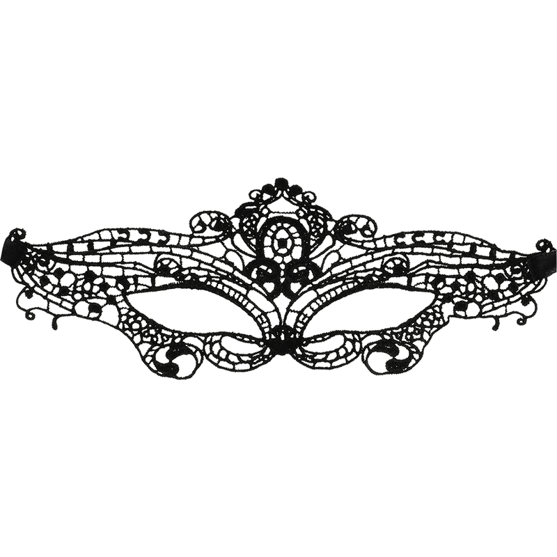 COQUETTE CHIC DESIRE - LACE MASK BLACK - Amore24