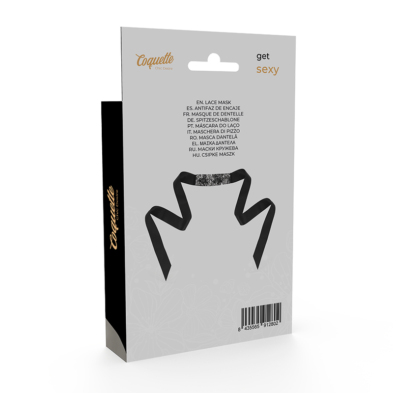 COQUETTE CHIC DESIRE - LACE MASK BLACK - Amore24