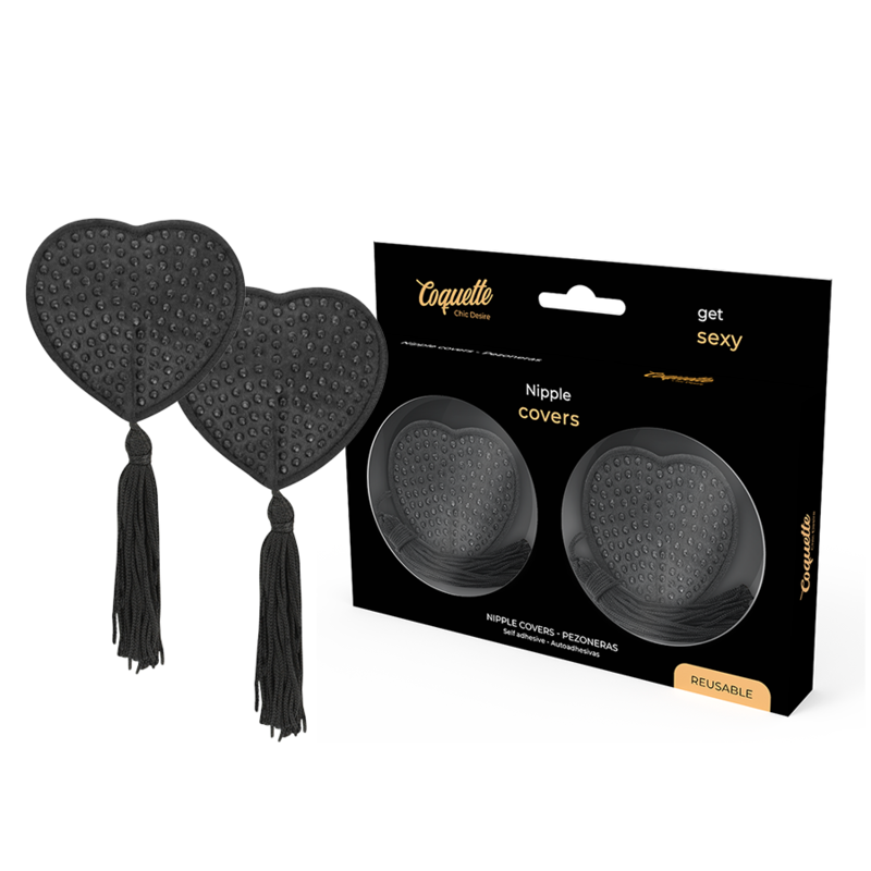 COQUETTE CHIC DESIRE - NIPPLE COVERS BLACK - Amore24