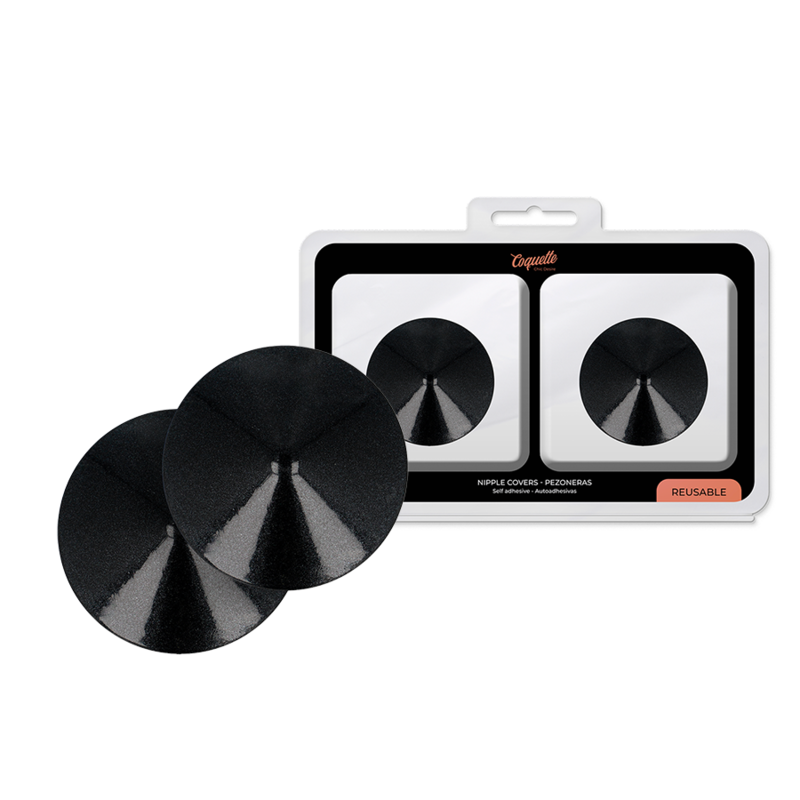 COQUETTE CHIC DESIRE - NIPPLE COVERS BLACK CIRCLES - Amore24