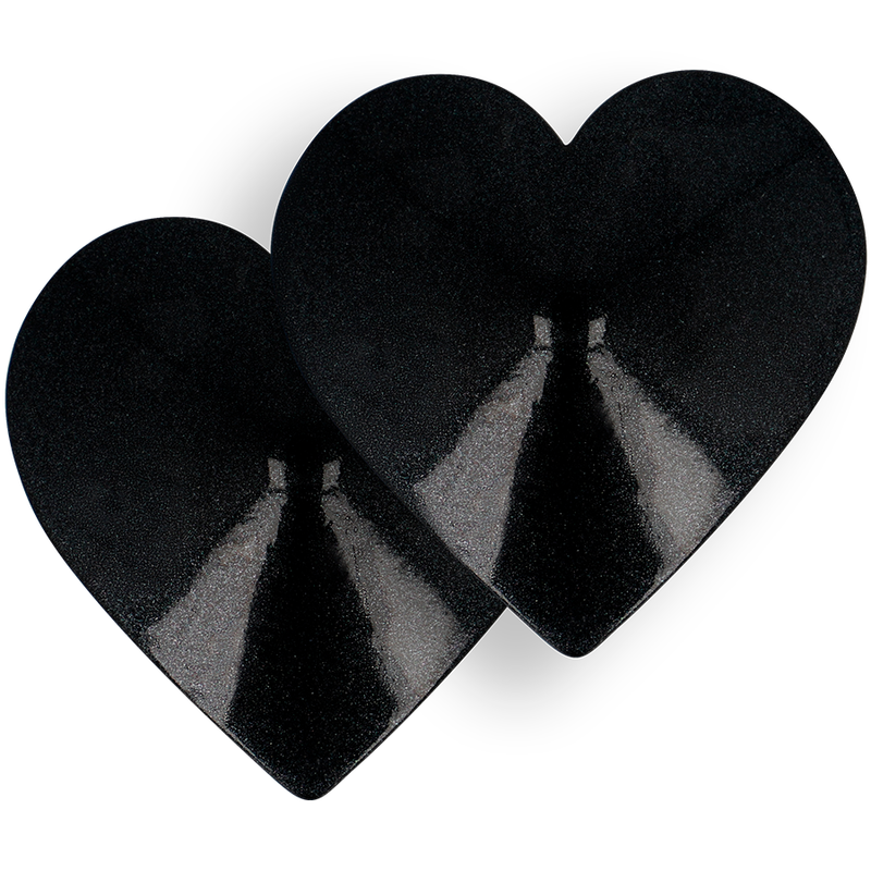COQUETTE CHIC DESIRE - NIPPLE COVERS BLACK HEARTS - Amore24