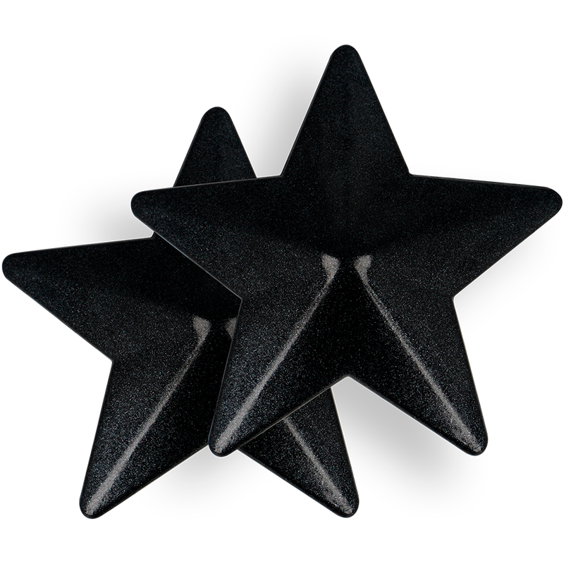 COQUETTE CHIC DESIRE - NIPPLE COVERS BLACK STARS - Amore24