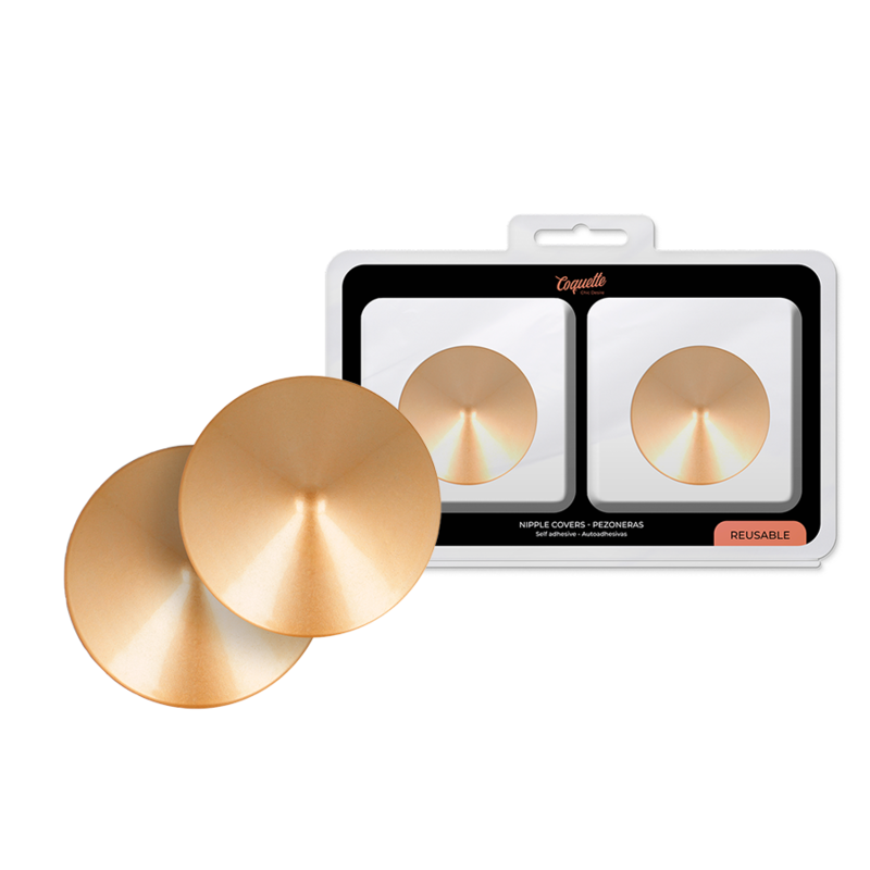 COQUETTE CHIC DESIRE - NIPPLE COVERS GOLDEN CIRCLES - Amore24