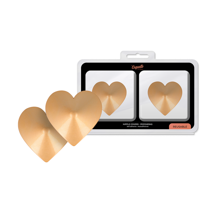 COQUETTE CHIC DESIRE - NIPPLE COVERS GOLDEN HEARTS - Amore24