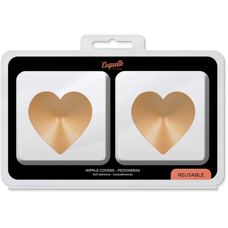 COQUETTE CHIC DESIRE - NIPPLE COVERS GOLDEN HEARTS - Amore24