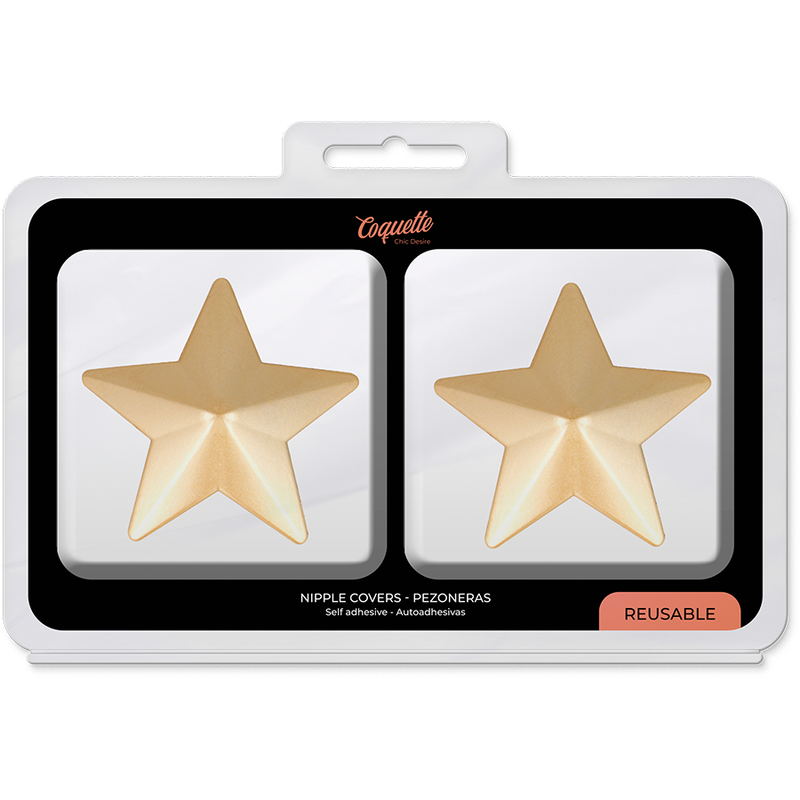 COQUETTE CHIC DESIRE - NIPPLE COVERS GOLDEN STARS - Amore24