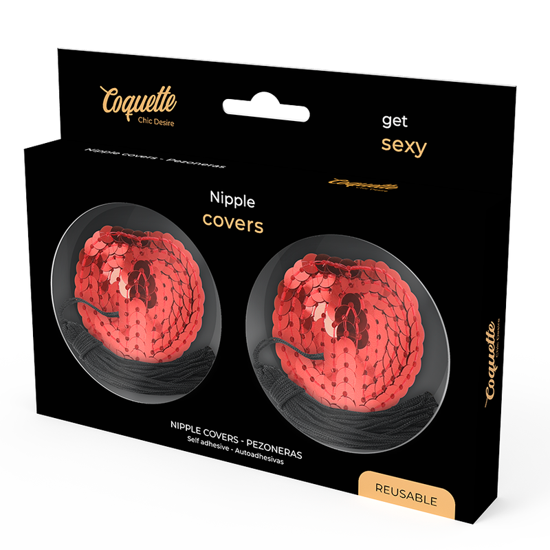 COQUETTE CHIC DESIRE - NIPPLE COVERS RED - Amore24
