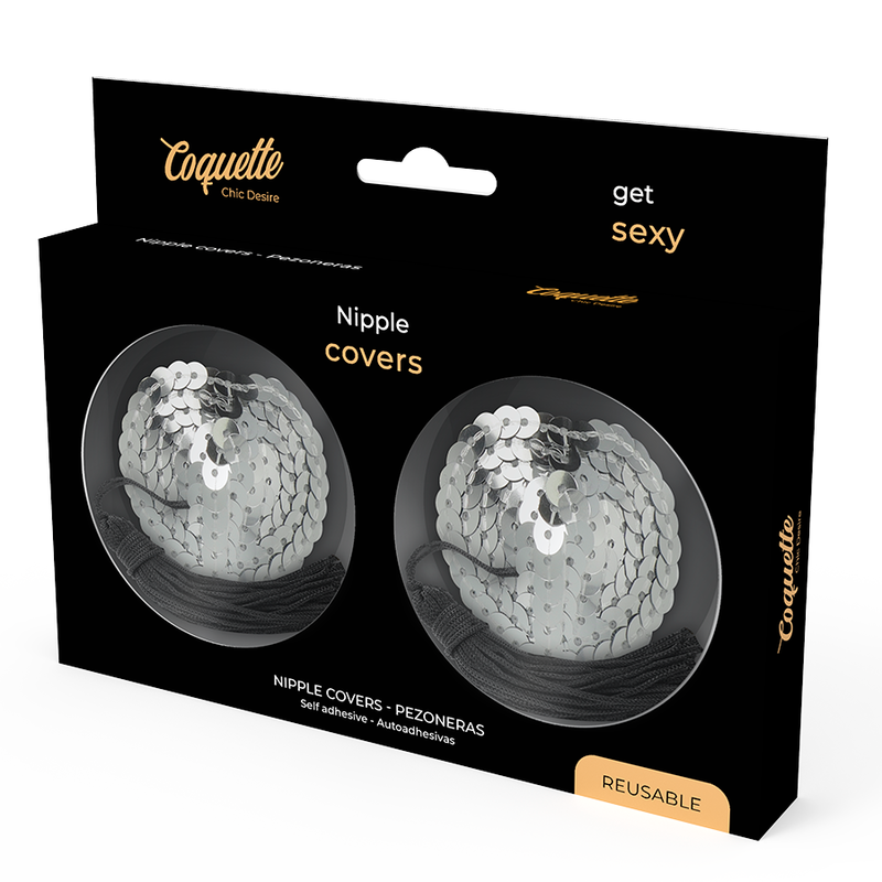 COQUETTE CHIC DESIRE - NIPPLE COVERS SILVER - Amore24