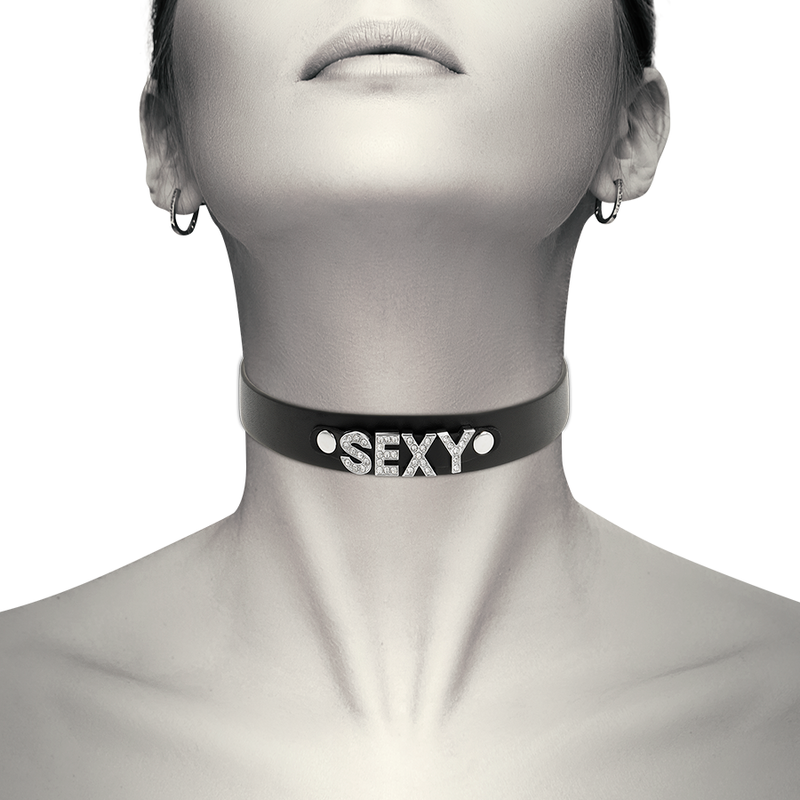 COQUETTE CHIC DESIRE - SEXY VEGAN LEATHER CHOKER - Amore24