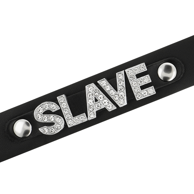 COQUETTE CHIC DESIRE - SLAVE VEGAN LEATHER CHOKER - Amore24