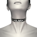 COQUETTE CHIC DESIRE - SLAVE VEGAN LEATHER CHOKER - Amore24