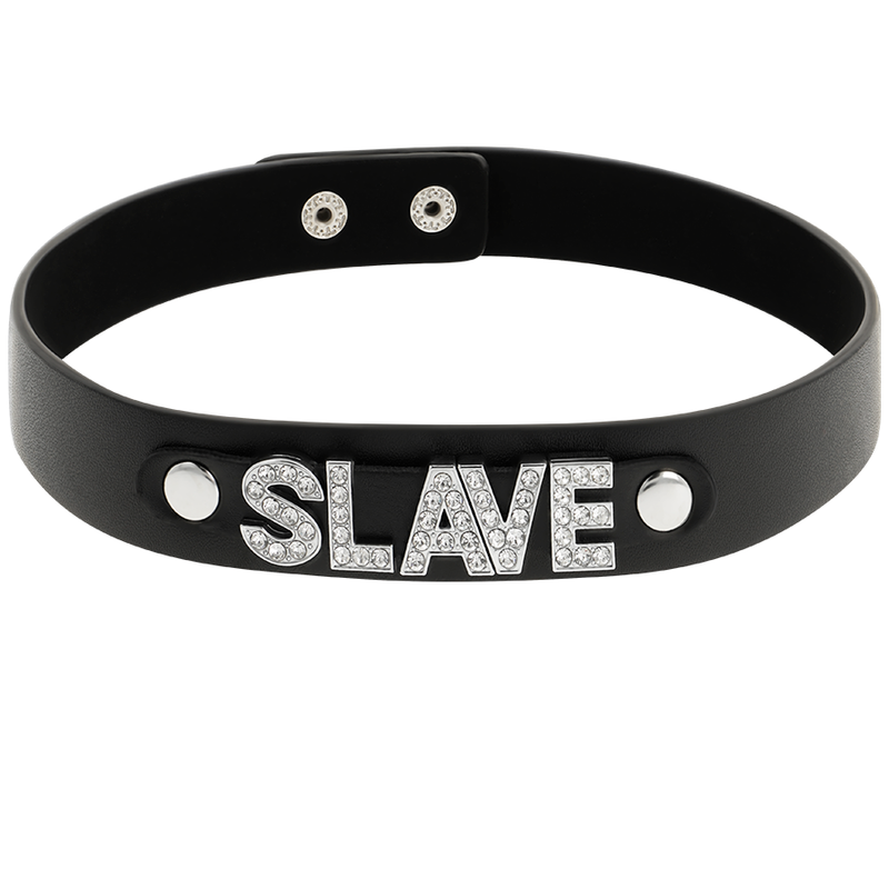 COQUETTE CHIC DESIRE - SLAVE VEGAN LEATHER CHOKER - Amore24