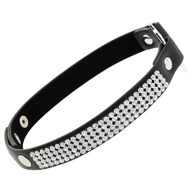 COQUETTE CHIC DESIRE - VEGAN LEATHER CHOKER WITH HEART - Amore24