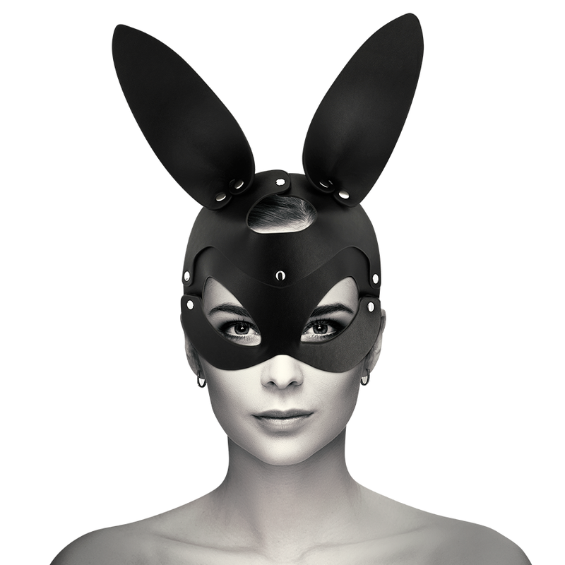 COQUETTE CHIC DESIRE - VEGAN LEATHER MASK WITH BUNNY EARS - Amore24