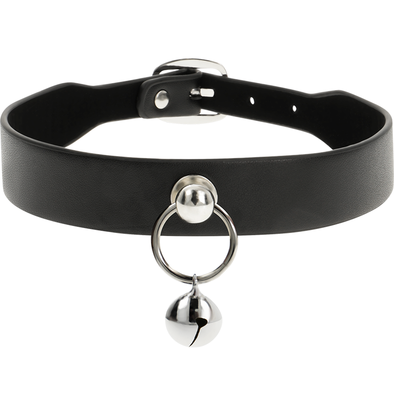 COQUETTE CHIC DESIRE - VEGAN LEATHER NECKLACE WOMAN ACCESSORY RATTLE/HOOP - Amore24