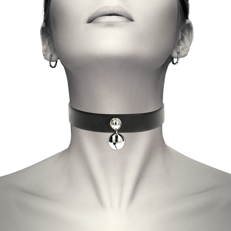 COQUETTE CHIC DESIRE - VEGAN LEATHER NECKLACE WOMAN RATTLE ACCESSORY - Amore24