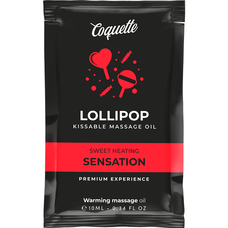 COQUETTE CHIC DESIRE - POCKET LOLLIPOP KISSABLE MASSAGE OIL HEATING SENSATION 10 ML - Amore24