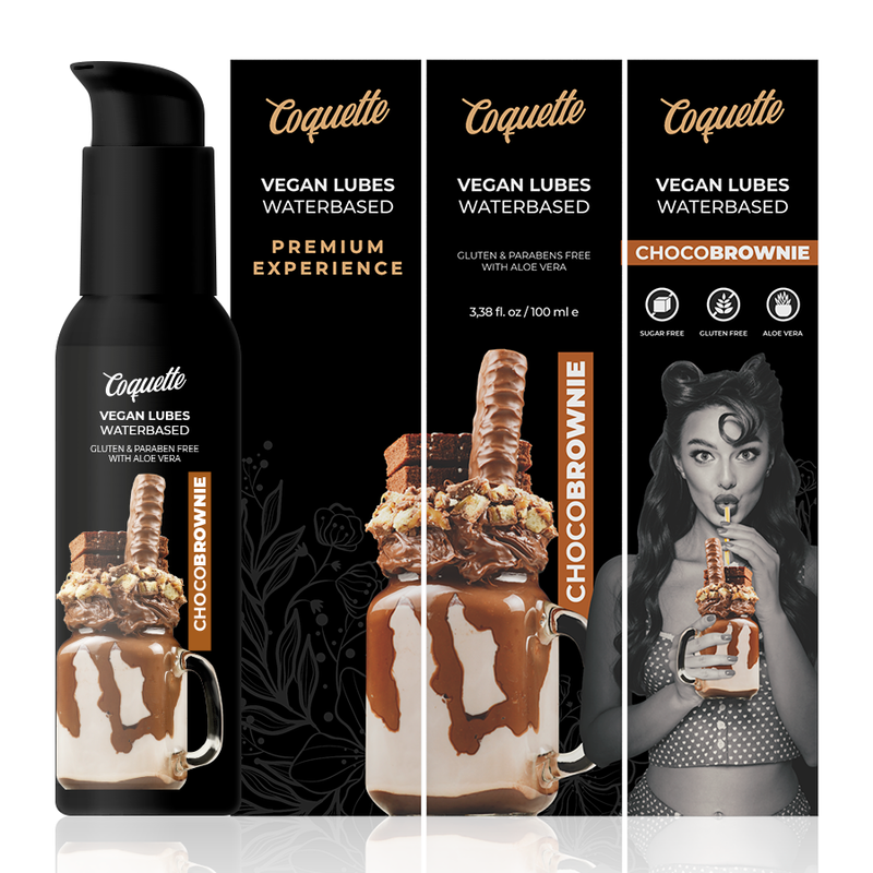 COQUETTE CHIC DESIRE - PREMIUM EXPERIENCE 100ML VEGAN LUBES CHOCOBROWNIE - Amore24