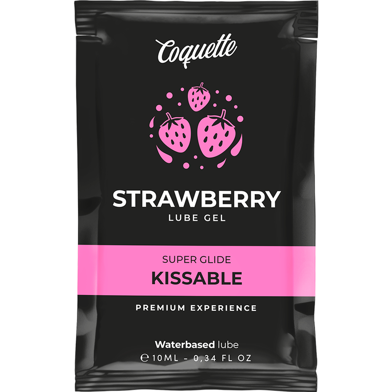COQUETTE CHIC DESIRE - STRAWBERRY WATER BASED KISSABLE LUBRICANT POCKET 10 ML - Amore24