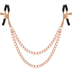 COQUETTE CHIC DESIRE - FANTASY METAL NIPPLE CLIPS WITH CHAIN - Amore24