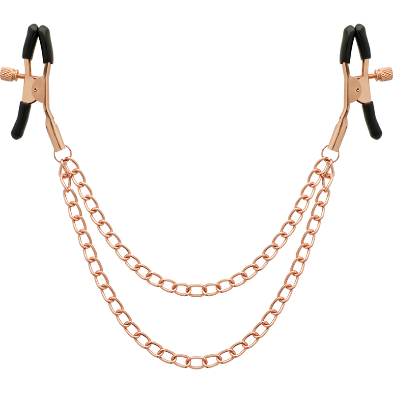 COQUETTE CHIC DESIRE - FANTASY METAL NIPPLE CLIPS WITH CHAIN - Amore24