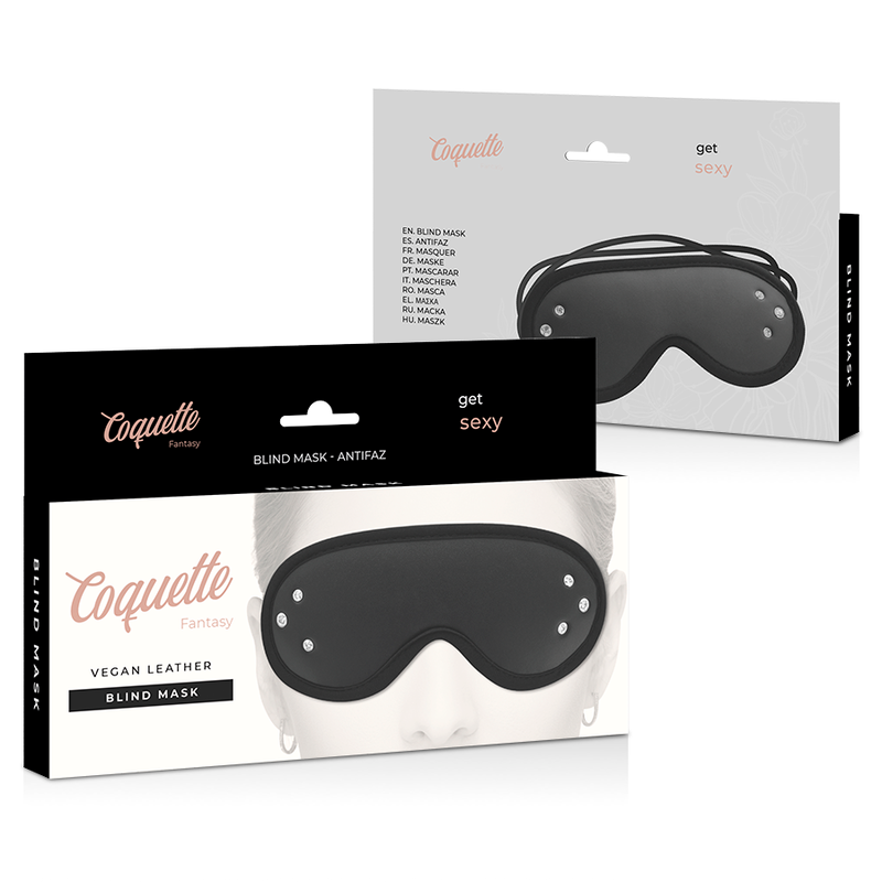 COQUETTE CHIC DESIRE - FANTASY VEGAN LEATHER BLIND MASK WITH NEOPRENE LINING - Amore24