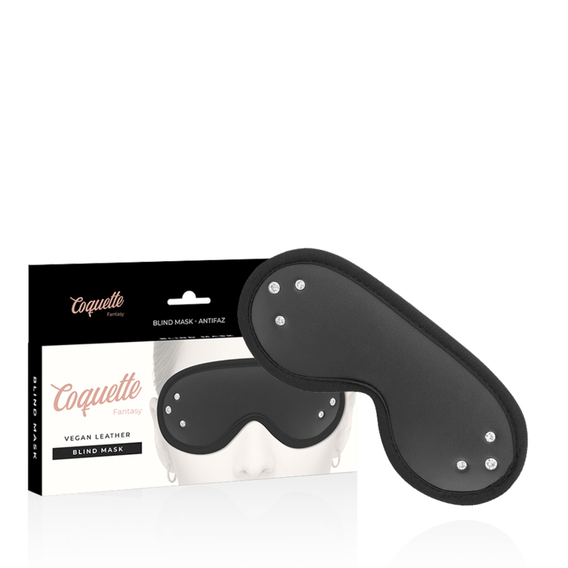 COQUETTE CHIC DESIRE - FANTASY VEGAN LEATHER BLIND MASK WITH NEOPRENE LINING - Amore24