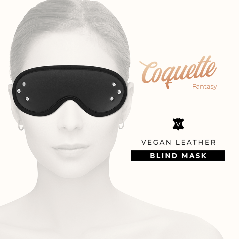 COQUETTE CHIC DESIRE - FANTASY VEGAN LEATHER BLIND MASK WITH NEOPRENE LINING - Amore24