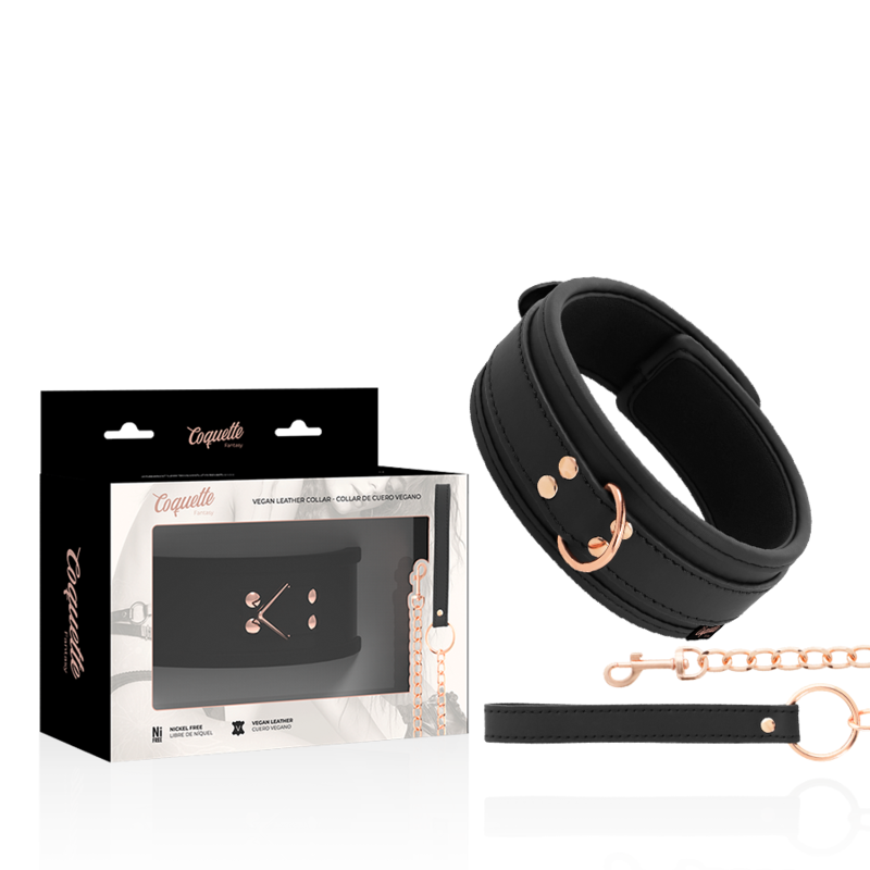 COQUETTE CHIC DESIRE - FANTASY VEGAN LEATHER COLLAR WITH NEOPRENE LINING - Amore24