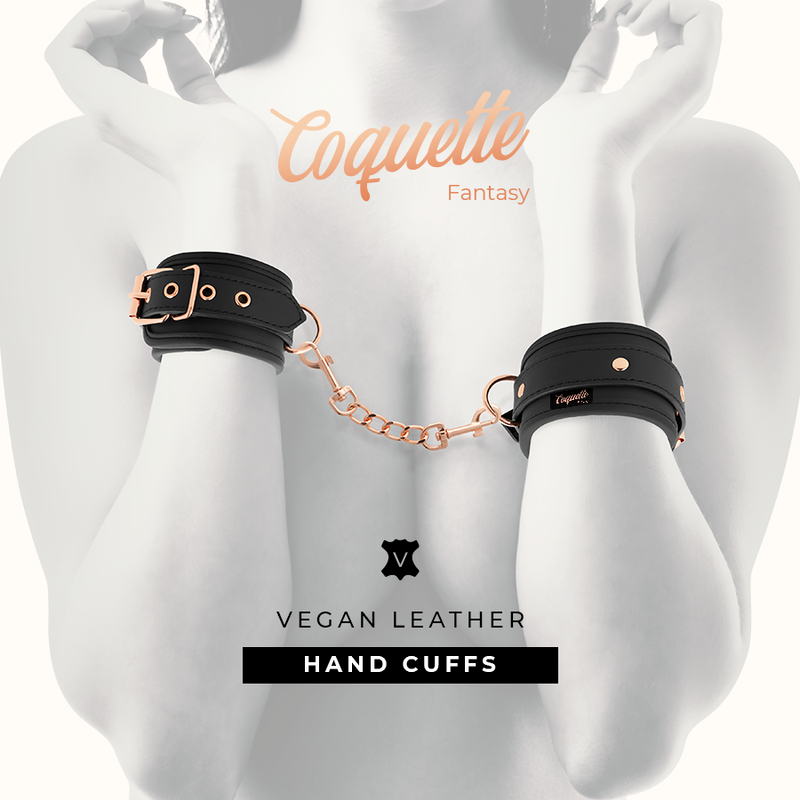 COQUETTE CHIC DESIRE - FANTASY VEGAN LEATHER HANDCUFFS - Amore24