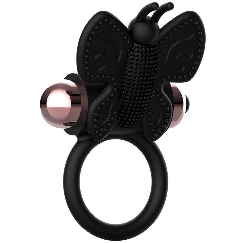 COQUETTE CHIC DESIRE - COCK RING BUTTERFLY WITH VIBRATOR BLACK/ GOLD - Amore24