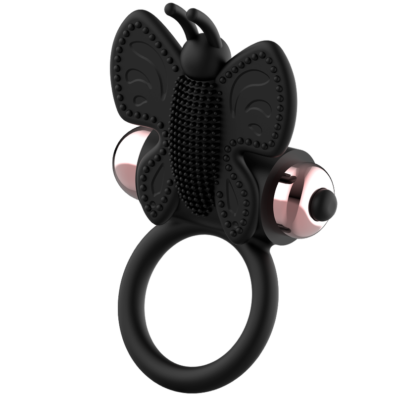COQUETTE CHIC DESIRE - COCK RING BUTTERFLY WITH VIBRATOR BLACK/ GOLD - Amore24