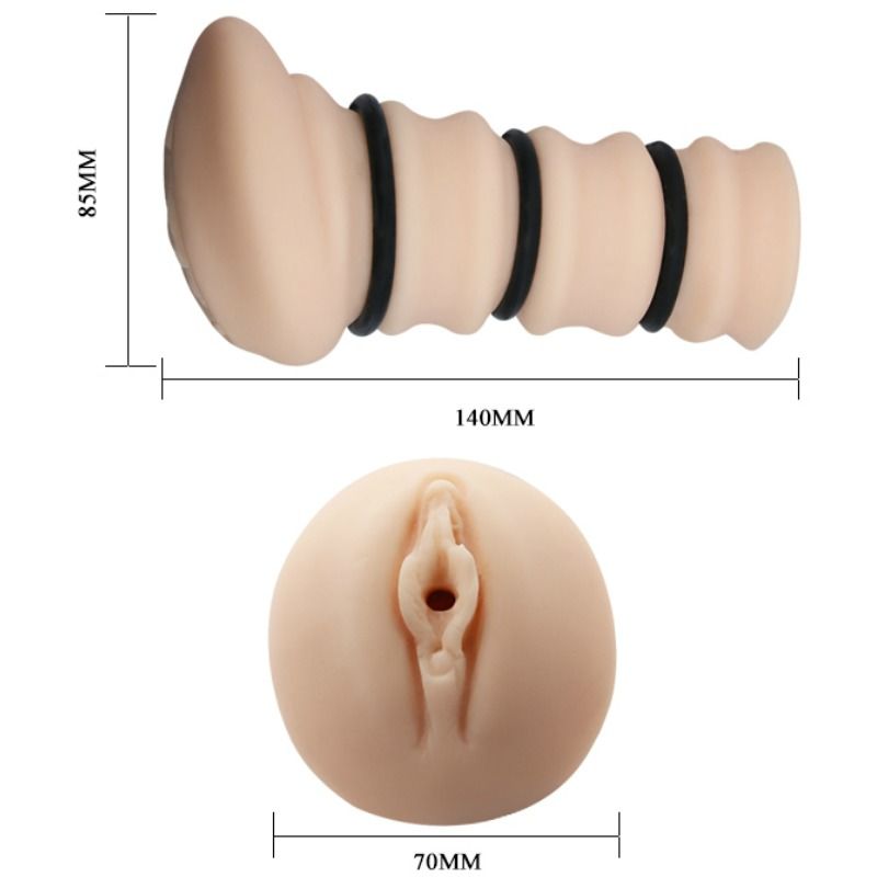 CRAZY BULL - MASTURBADOR WITH RINGS VAGINA MODEL 2 - Amore24