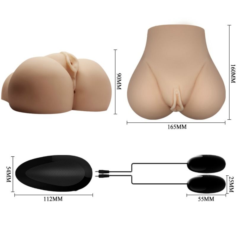 CRAZY BULL - REALISTIC VAGINA AND ANUS WITH VIBRATION POSITION 7 - Amore24