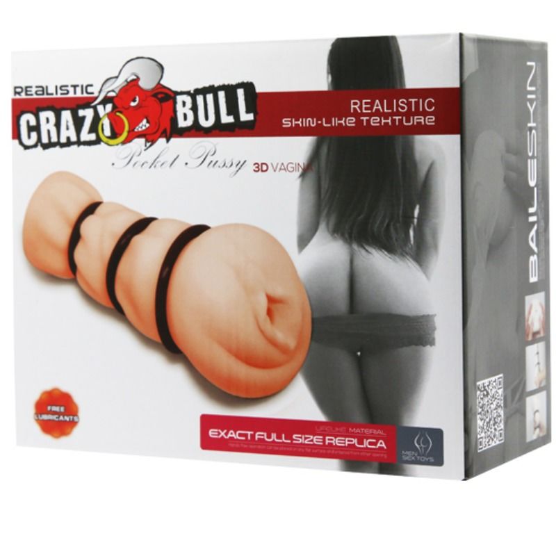 CRAZY BULL - VAGINA MASTURBATOR WITH RINGS - Amore24