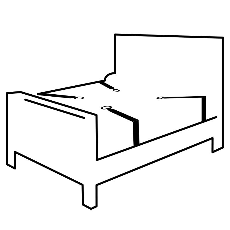 DARKNESS - BED TIES SET - Amore24