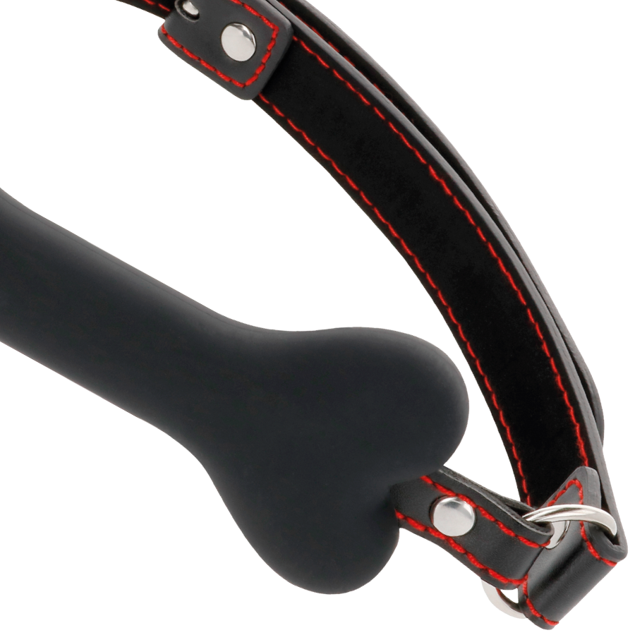 DARKNESS - BLACK BONE SILICONE GAG - Amore24