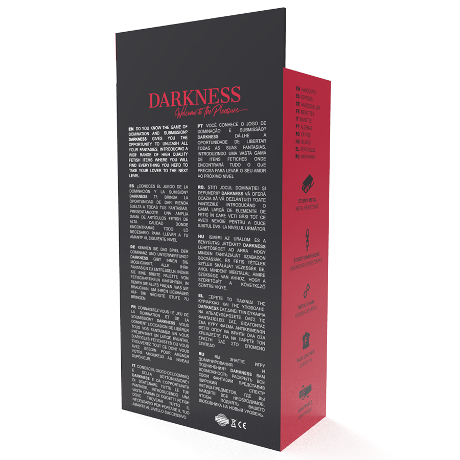 DARKNESS - BLACK HANDCUFFS - Amore24