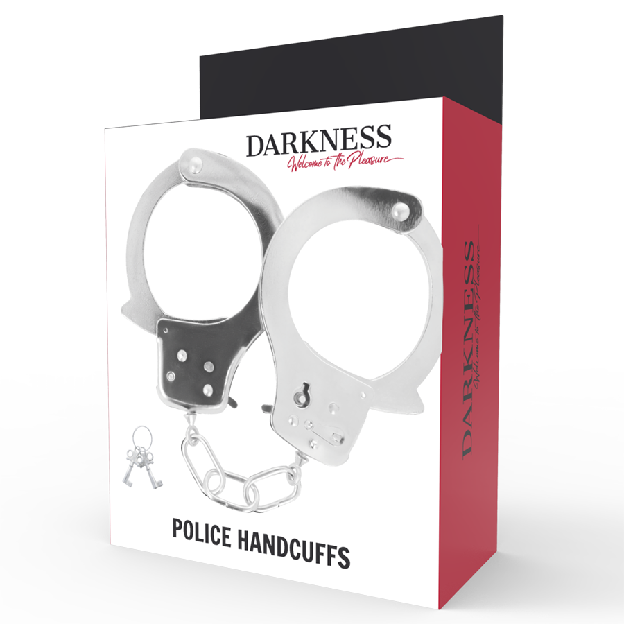 DARKNESS - METAL HANDCUFFS WITH KEYS - Amore24