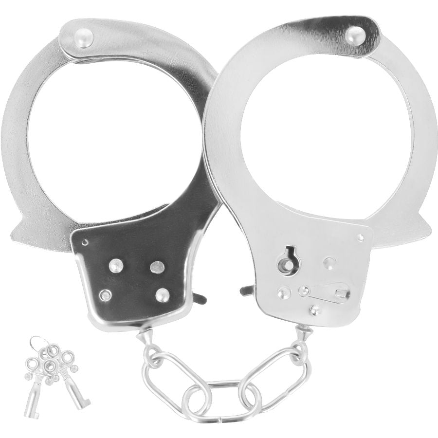 DARKNESS - METAL HANDCUFFS WITH KEYS - Amore24