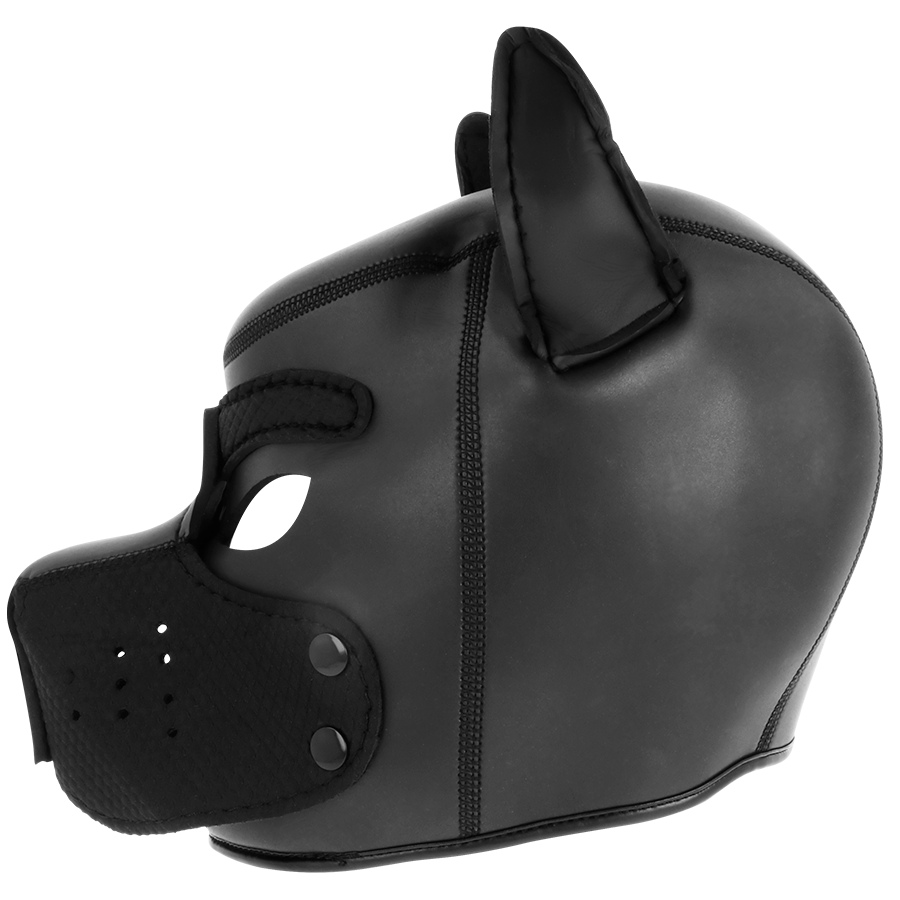 DARKNESS - NEOPRENE DOG MASK WITH REMOVABLE MUZZLE L - Amore24
