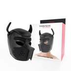 DARKNESS - NEOPRENE DOG MASK WITH REMOVABLE MUZZLE M - Amore24