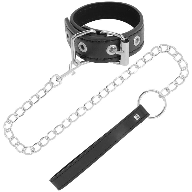 DARKNESS - PENIS RING WITH STRAP - Amore24