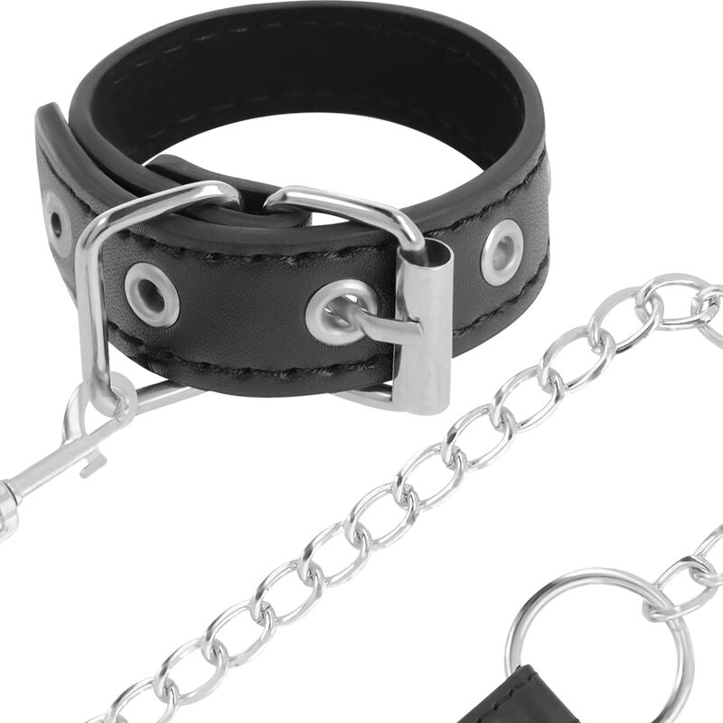 DARKNESS - PENIS RING WITH STRAP - Amore24