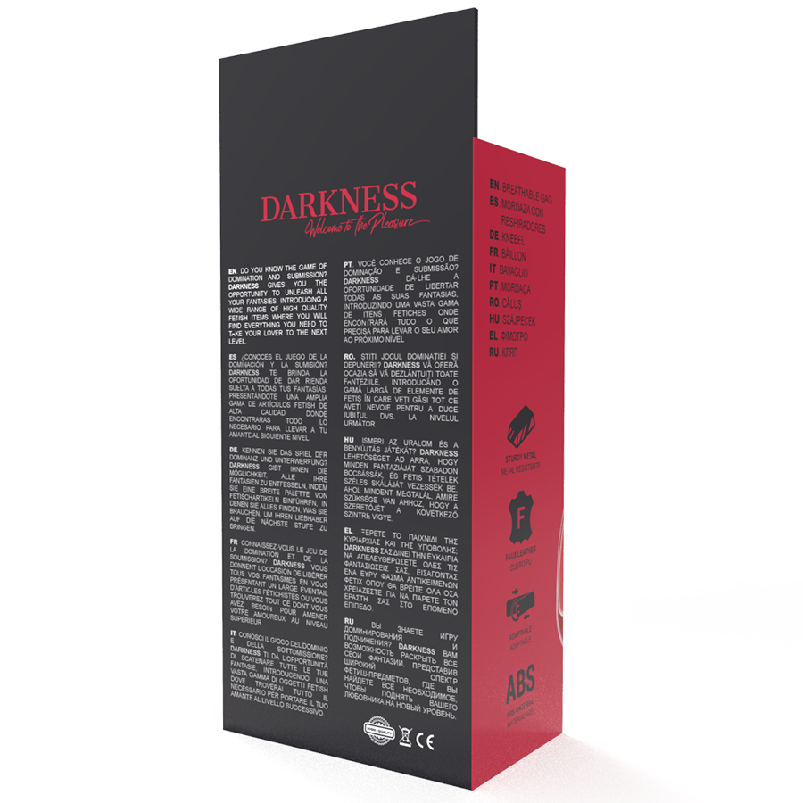 DARKNESS - RED BREATHABLE GAG - Amore24