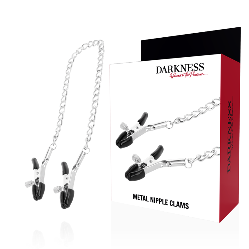 DARKNESS - ADJUSTABLE NIPPLE CLAMPS METAL - Amore24