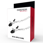 DARKNESS - ADJUSTABLE NIPPLE CLAMPS METAL - Amore24