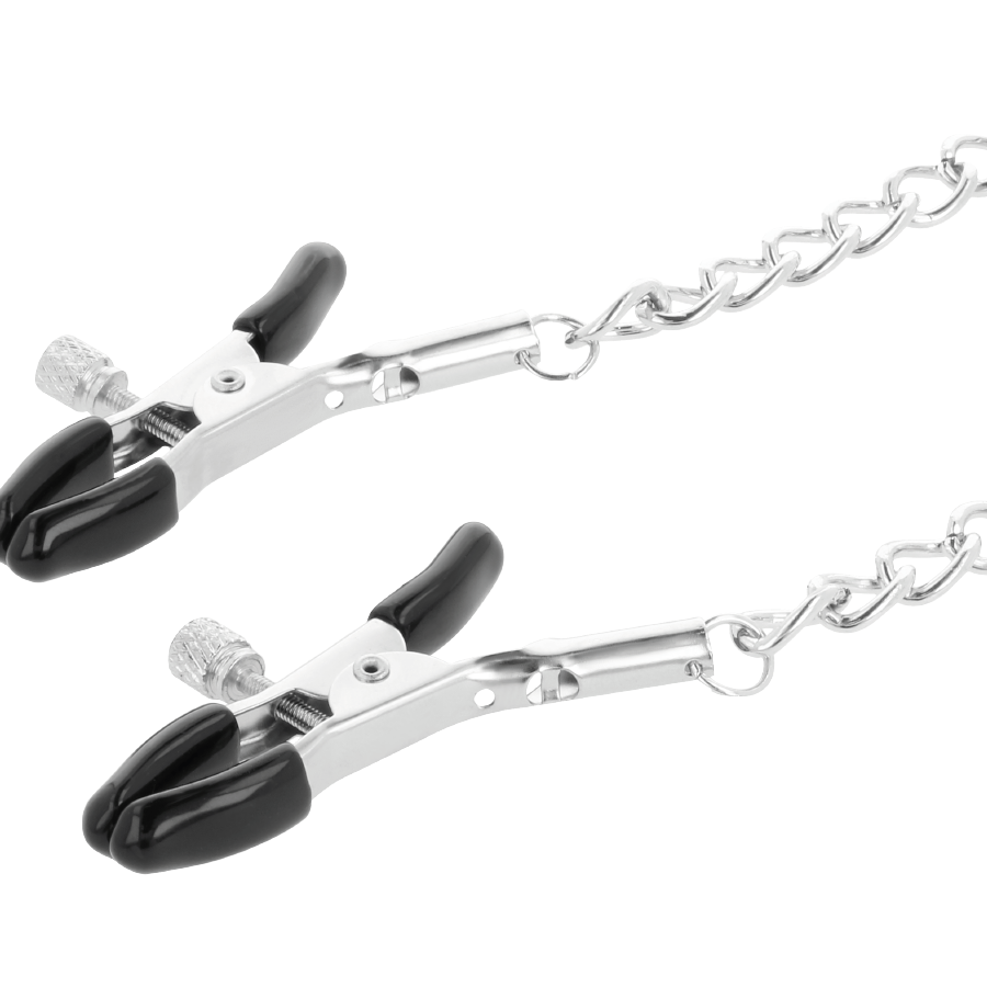 DARKNESS - ADJUSTABLE NIPPLE CLAMPS METAL - Amore24