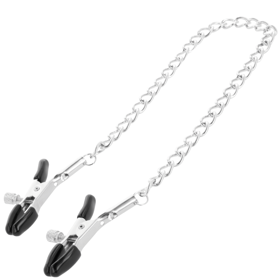DARKNESS - ADJUSTABLE NIPPLE CLAMPS METAL - Amore24